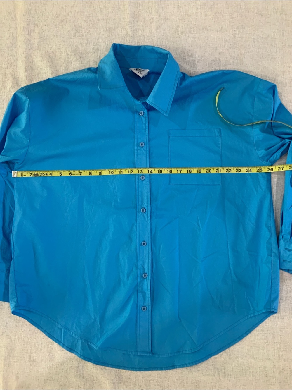 Princess Polly Teal Blue Women’s Button-Up Shirt - Picture 4 of 6
